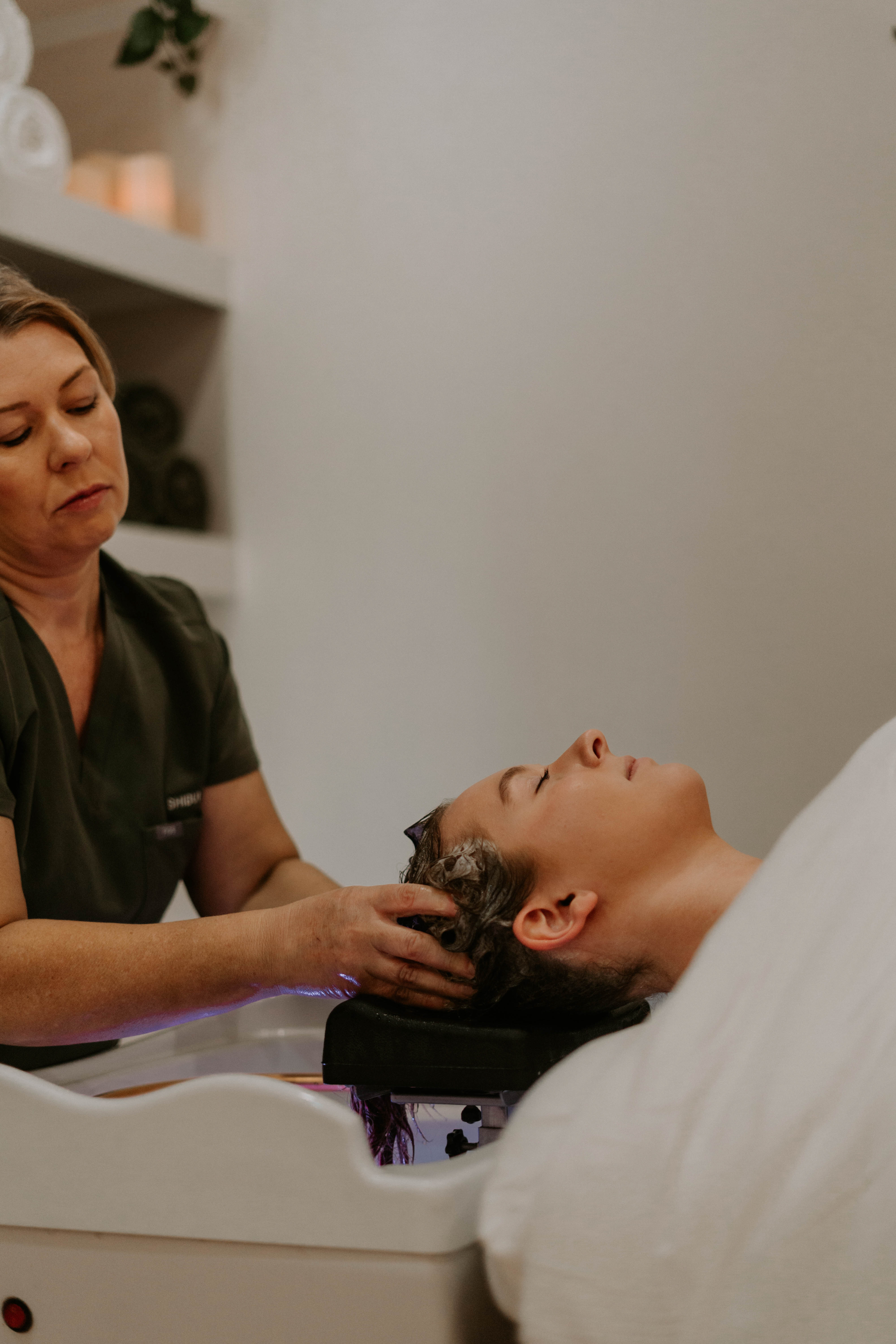 Polaroid of girl holding balloons